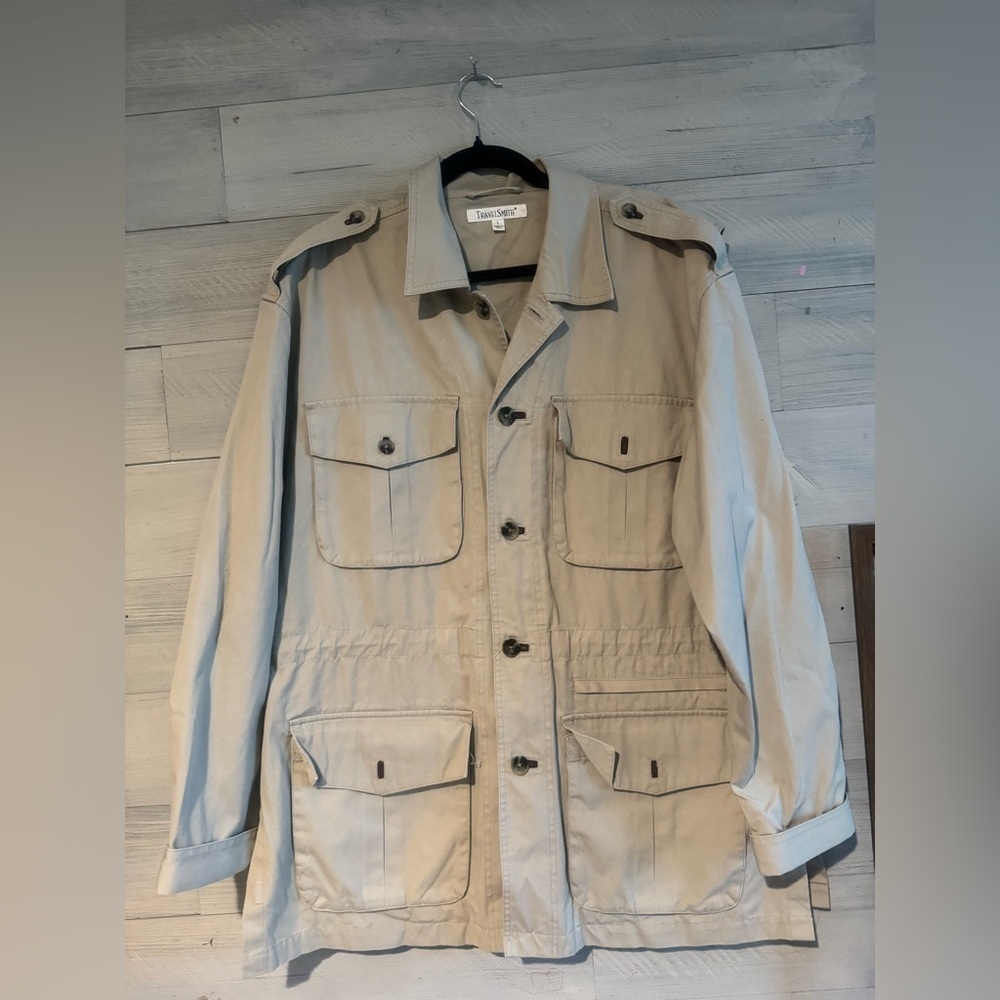 TravelSmith Khaki Military Jacket - Picture 11 of 16
